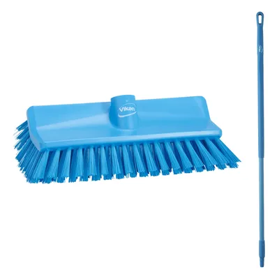 Vikan High-Low Brush/Handle 51 Inch Kit — Blue
