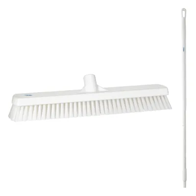 Vikan Stiff Wall & Floor Scrub Brush/Handle 51 Inch Kit