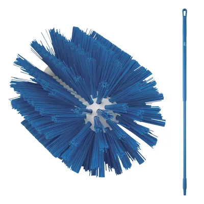 Vikan Tube Brush/Handle 59 Inch Kit — Blue