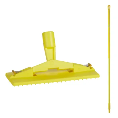 Vikan Floor Pad Holder/Handle 59 Inch Kit — Yellow