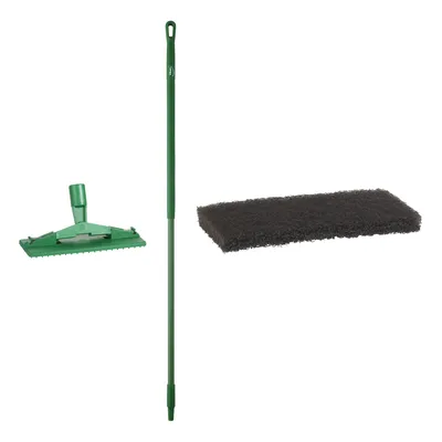 Vikan Course Pad Floor Pad Holder/Handle 59 Inch Kit