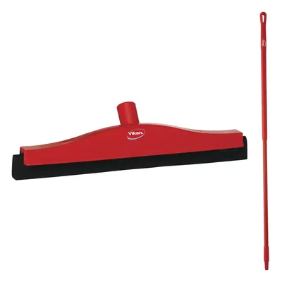 Vikan Bench Fixed Head Squeegee/Handle 59 Inch Kit — Red