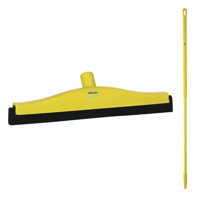 Vikan Bench Fixed Head Squeegee/Handle 59 Inch Kit — Yellow