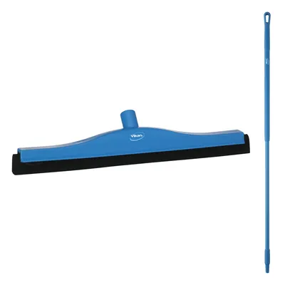 Vikan Floor Fixed Head Squeegee/Handle 59 Inch Kit — Blue