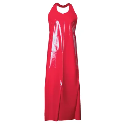 Top Dog Red (36/CS) Die Cut Apron - 50" 6 mil