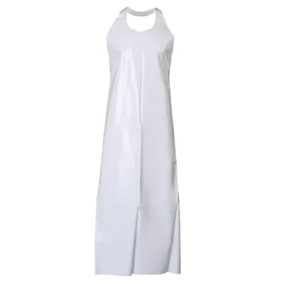 Top Dog White (36/CS) Die Cut Apron - 50" 6 mil