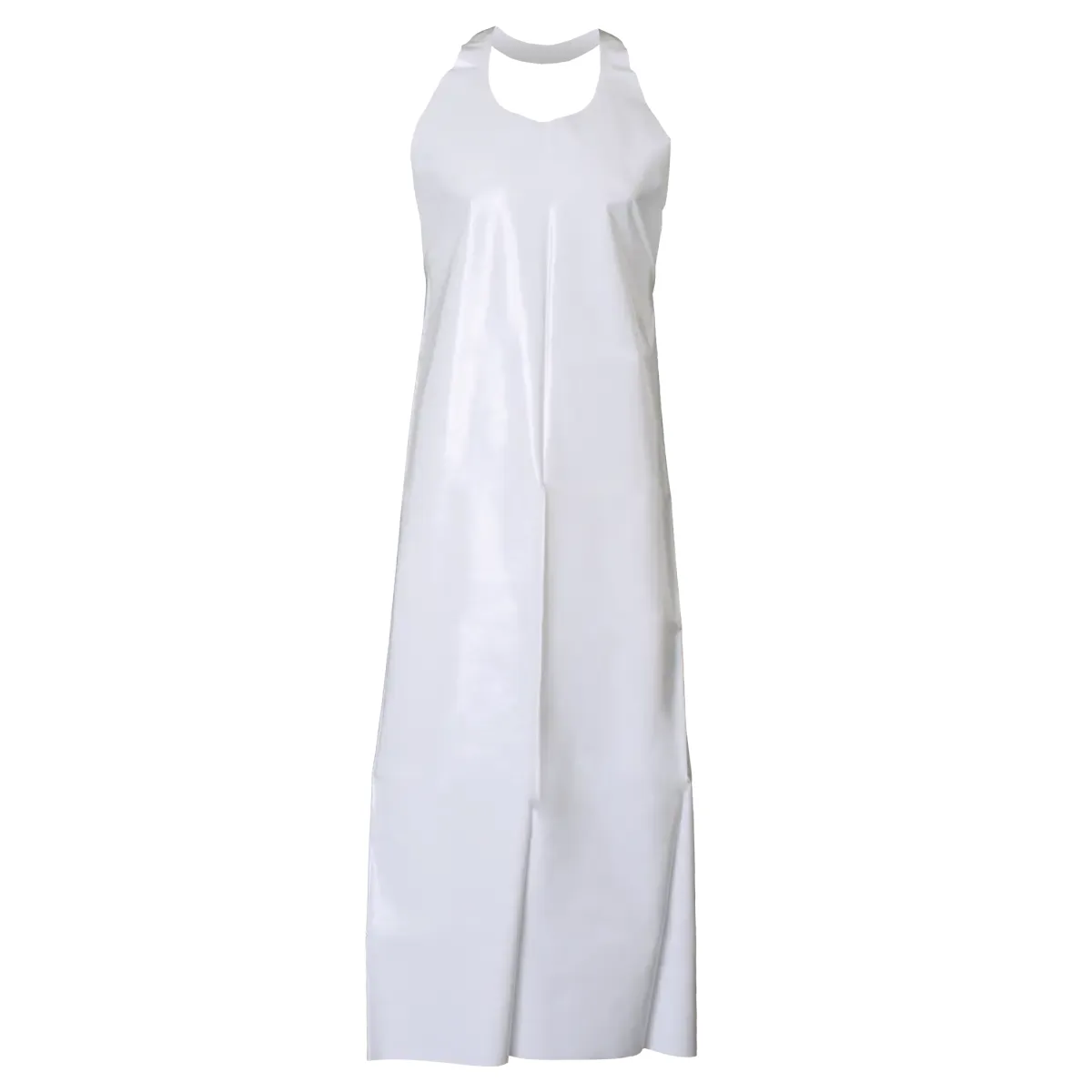 Top Dog White (36/CS) Die Cut Apron - 50" 6 mil