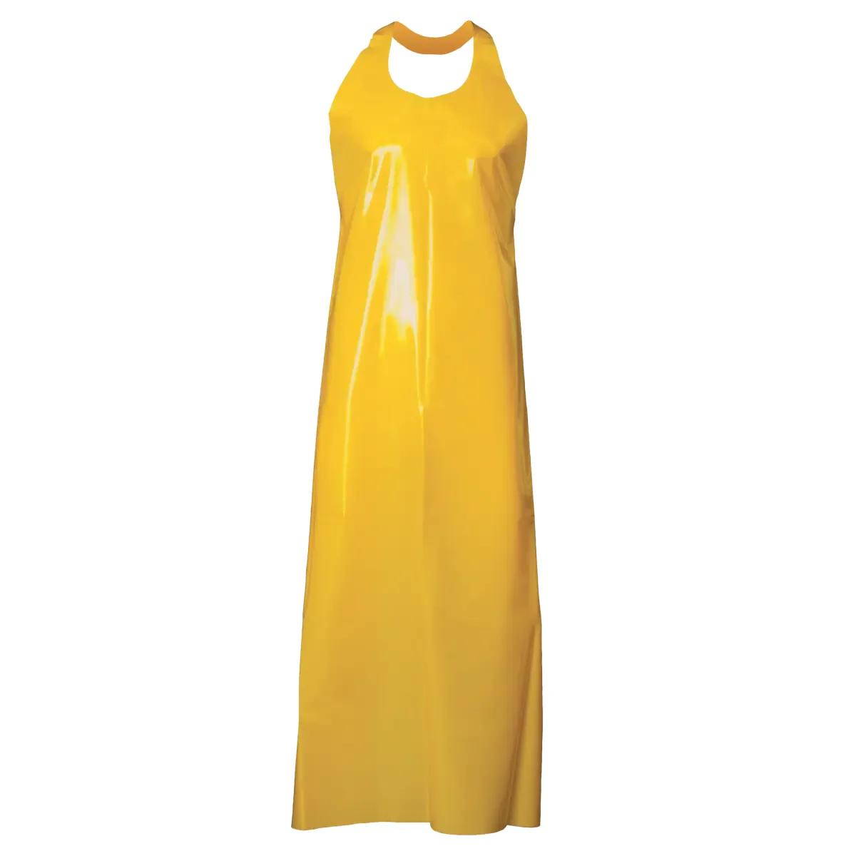 Top Dog Yellow (36/CS) Die Cut Apron - 50" 6 mil