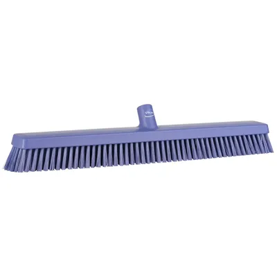 Vikan Soft/Stiff Push Broom 23.6 Inch — Purple