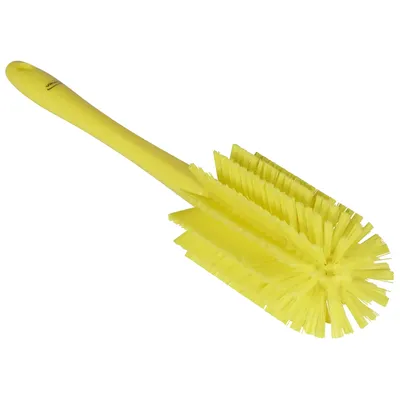 Vikan one piece 80 mm Medium Pipe Brush w/handle — Yellow