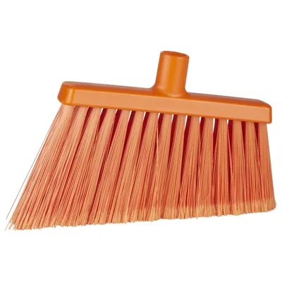 Vikan Soft Angled Broom Flagged — Orange