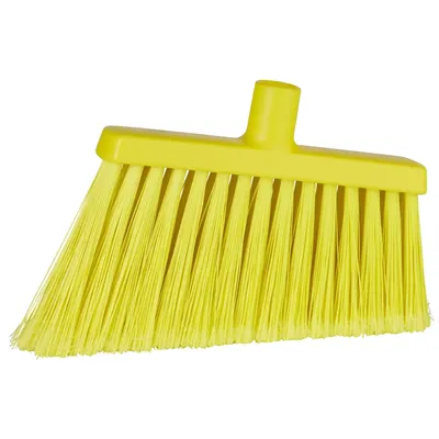 Vikan Soft Angled Broom Flagged — Yellow