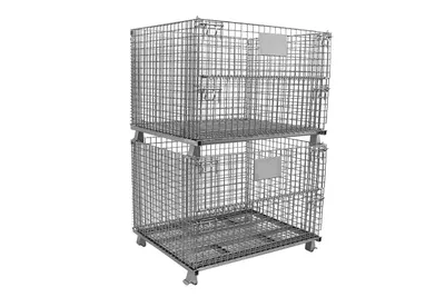 Premier Handling Solutions IHW-5-404836 collapsible wire container shown from an alternate angle