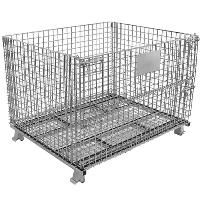 Premier Handling Solutions IHW-5-404836 collapsible wire container shown from an alternate angle