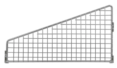 Quantum 1006DHB Angled Partition Wall Divider, 10"W x 6"H, Chrome