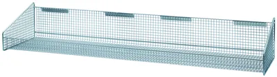 Quantum 1047HBC Partition Wall Hanging Basket, 11-7/8"W x 48"D x 7-1/2"H, 125 lb capacity, Chrome