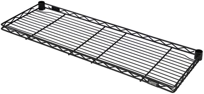 Quantum 1224RCSBK Wire Shelf, 24"W x 12"D, 150 lb capacity, Black