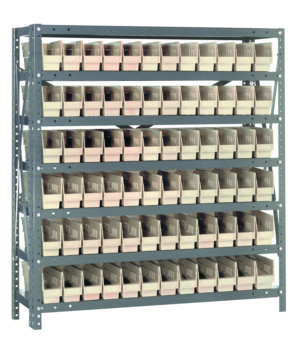 Quantum 1239-100IV Shelving Unit, 12"D x 36"L x 39"H, 400 lb capacity, Galvanized