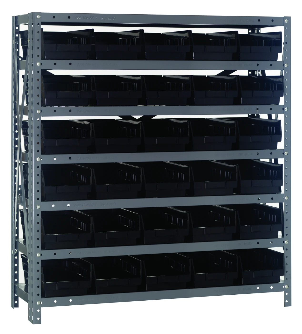 Quantum 1239-102BK Shelving Unit, 12"D x 36"L x 39"H, 400 lb capacity, Galvanized