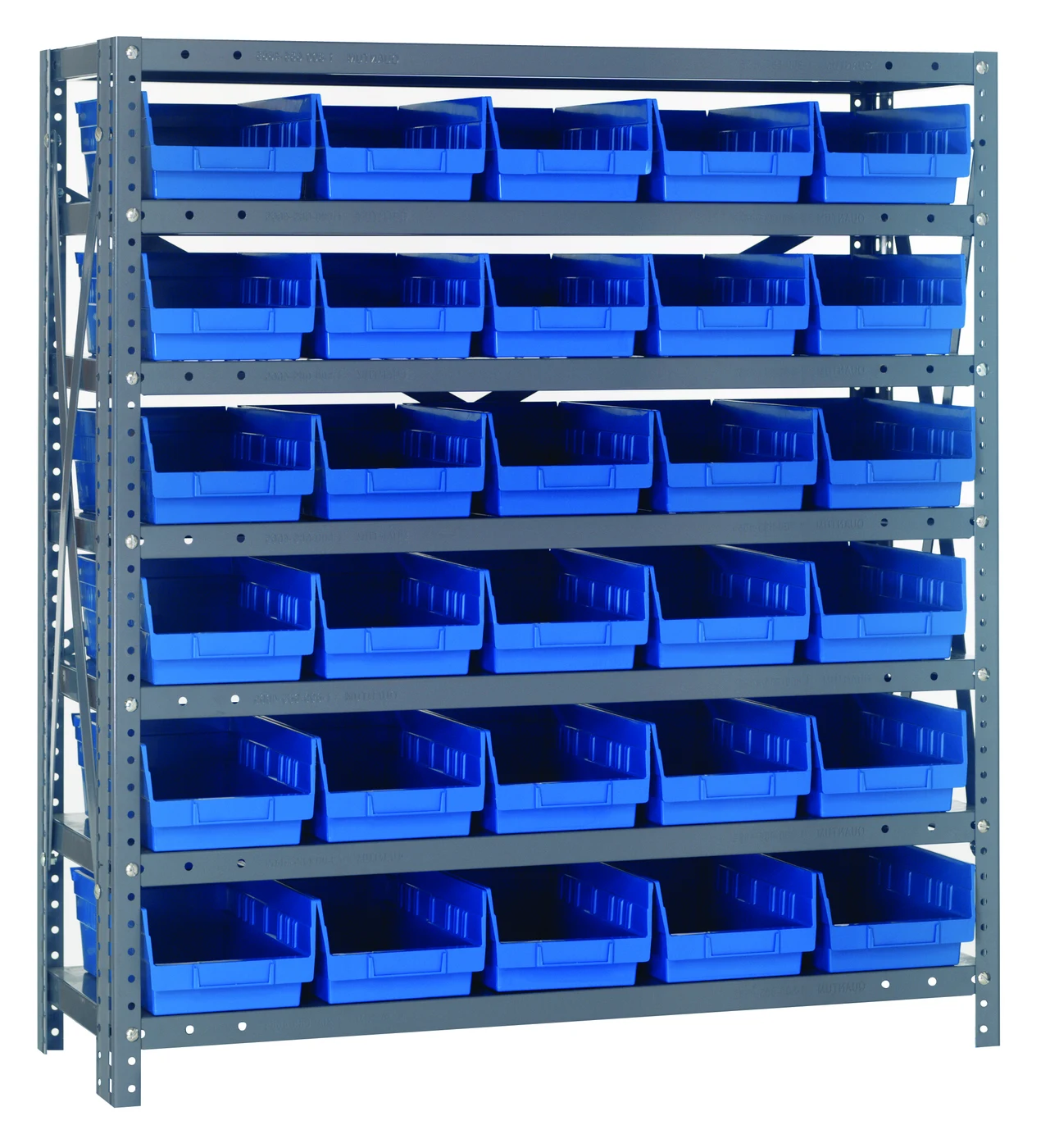 Quantum 1239-102BL Shelving Unit, 12"D x 36"L x 39"H, 400 lb capacity, Galvanized