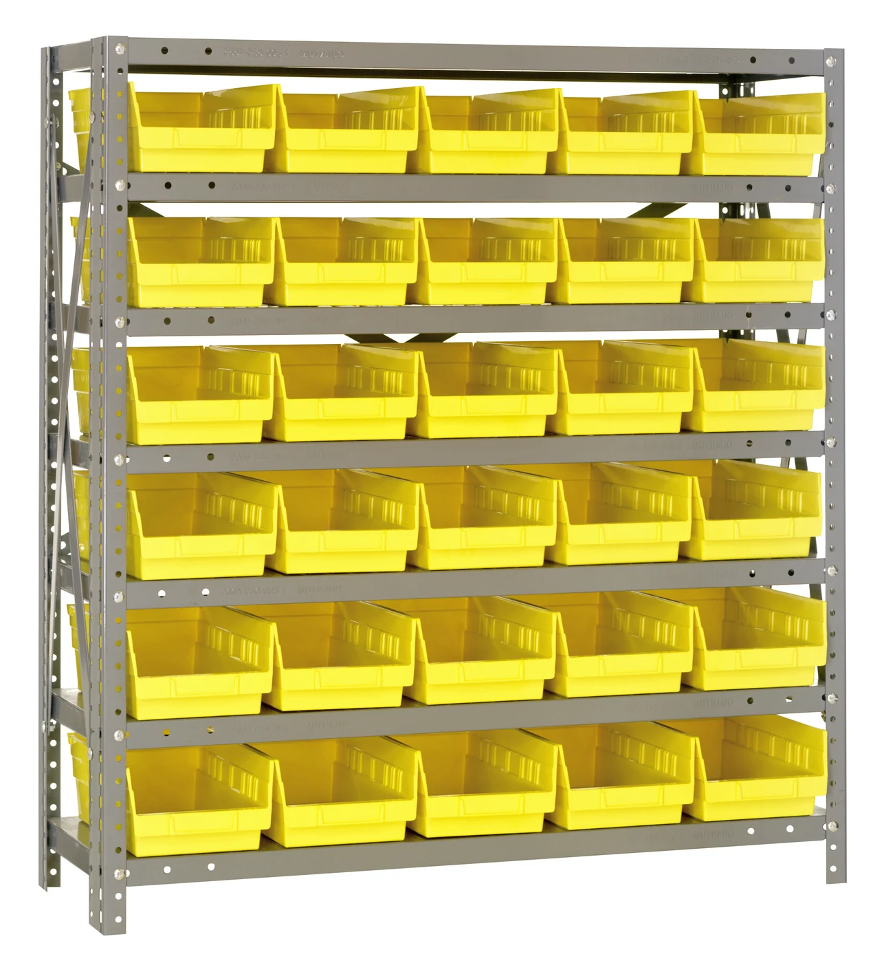 Quantum 1239-102YL Shelving Unit, 12"D x 36"L x 39"H, 400 lb capacity, Galvanized