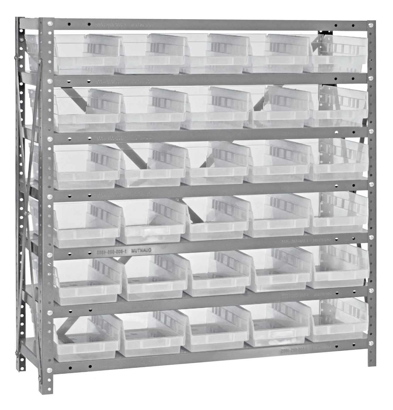 Quantum 1239-102CL Shelving Unit, 12"D x 36"L x 39"H, 400 lb capacity, Galvanized