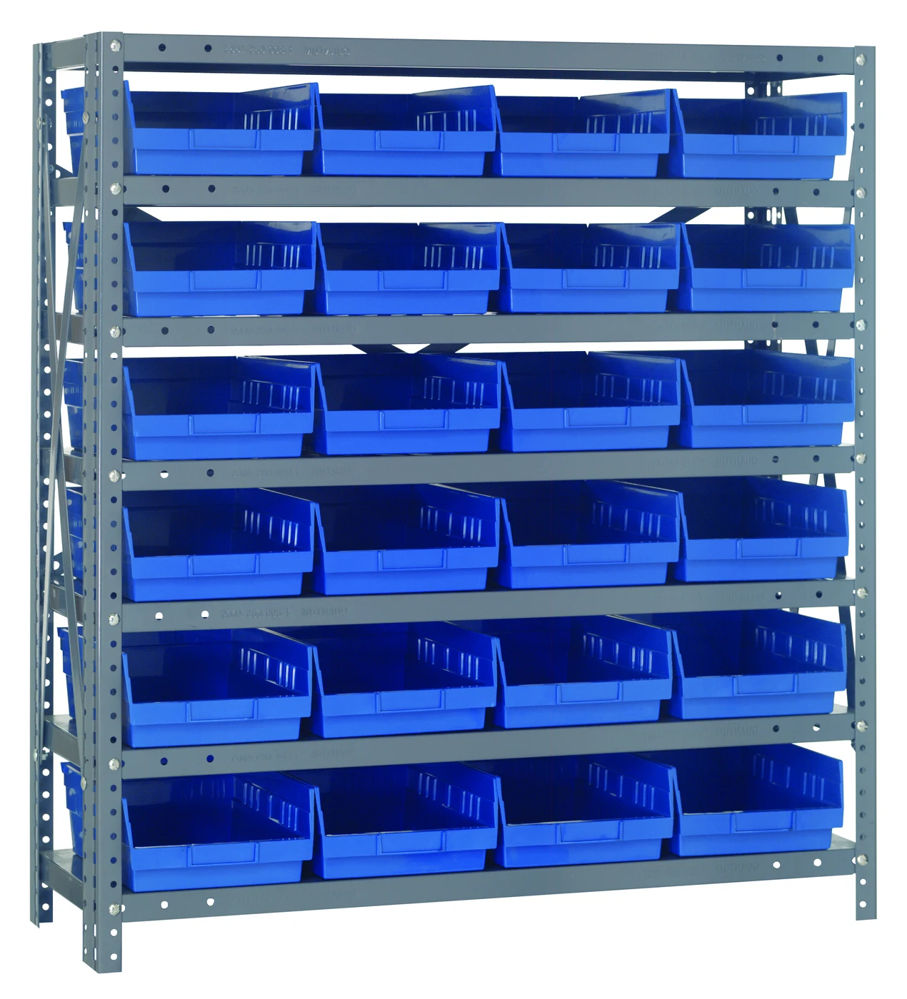 Quantum 1239-107BL Shelving Unit, 12"D x 36"L x 39"H, 400 lb capacity, Galvanized