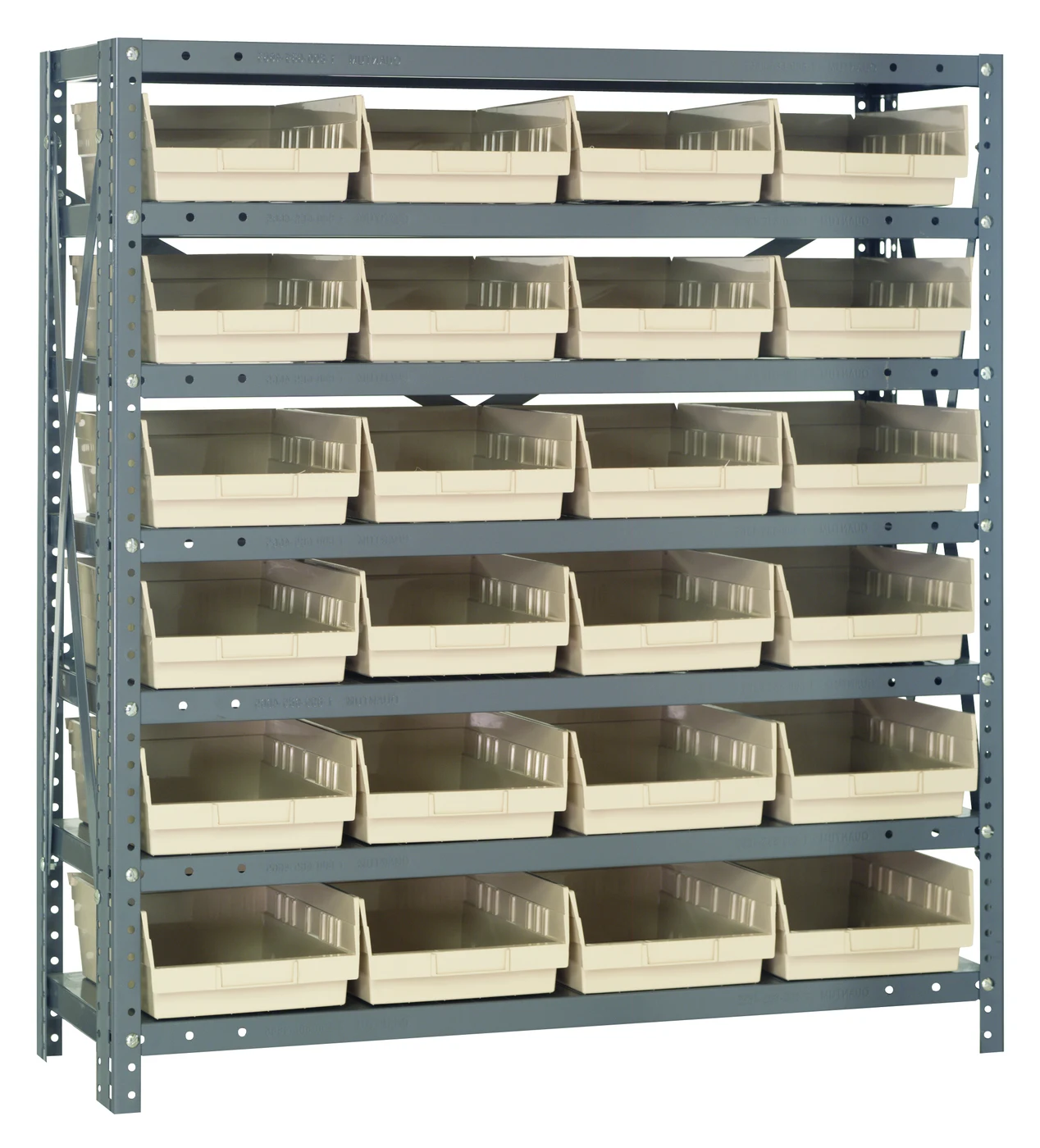 Quantum 1239-107IV Shelving Unit, 12"D x 36"L x 39"H, 400 lb capacity, Galvanized