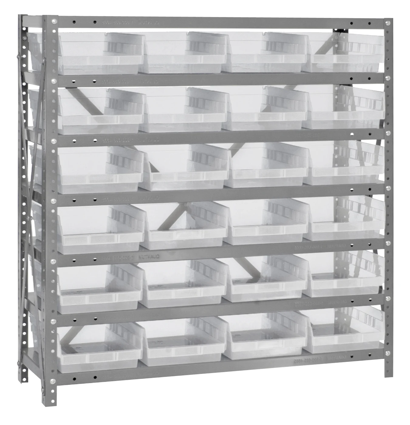 Quantum 1239-107CL Shelving Unit, 12"D x 36"L x 39"H, 400 lb capacity, Galvanized