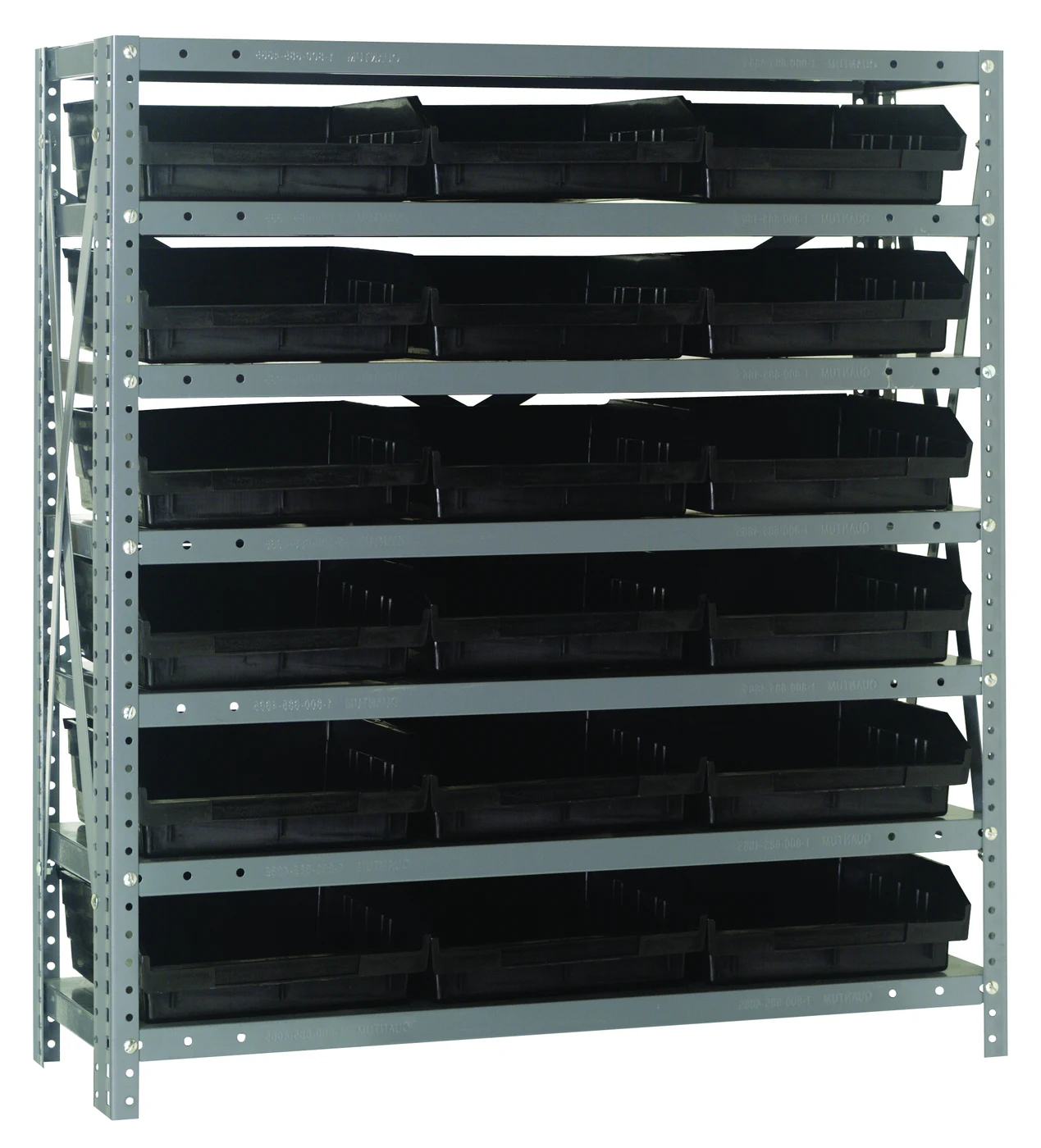 Quantum 1239-109BK Shelving Unit, 12"D x 36"L x 39"H, 400 lb capacity, Galvanized