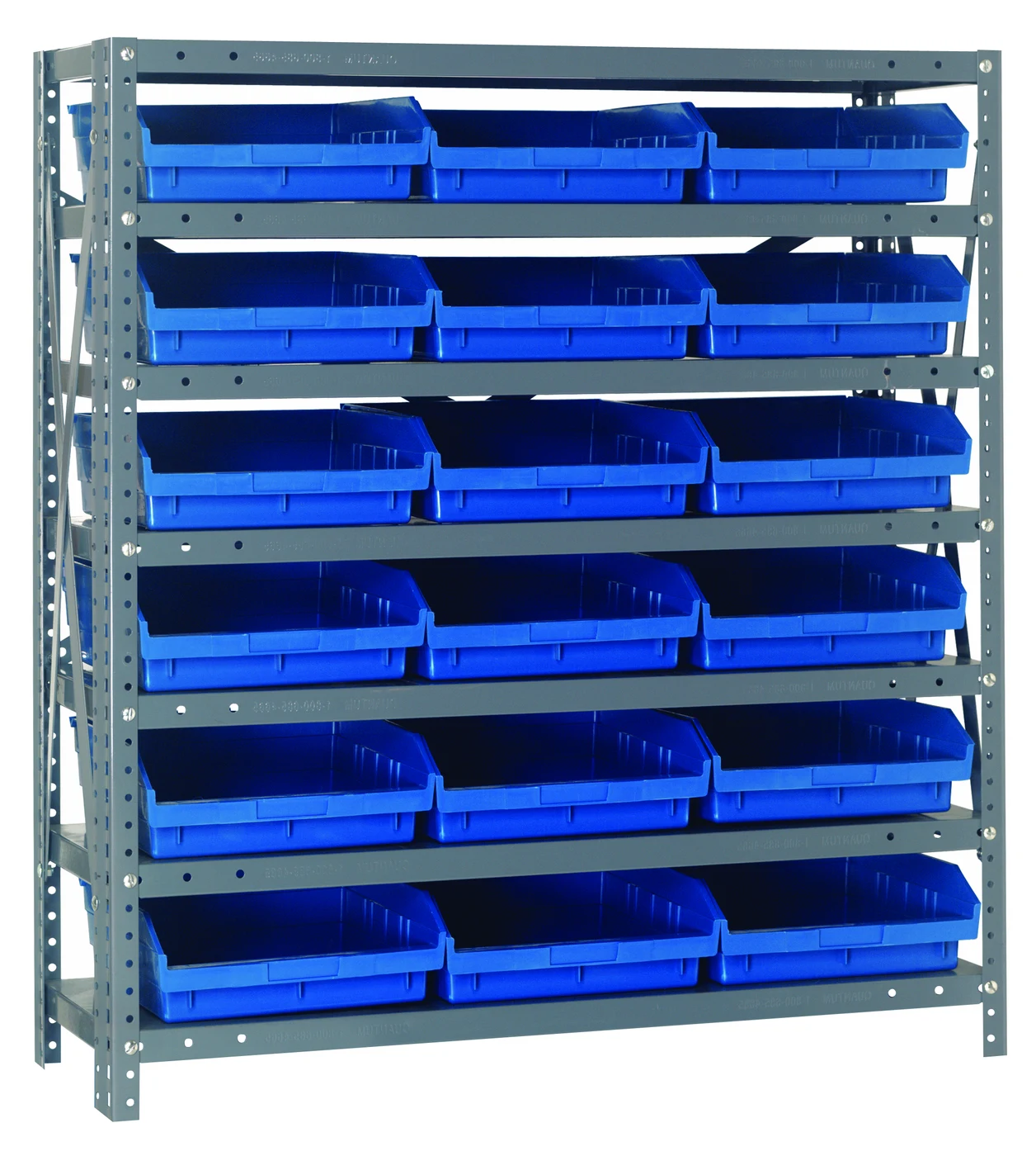 Quantum 1239-109BL Shelving Unit, 12"D x 36"L x 39"H, 400 lb capacity, Galvanized