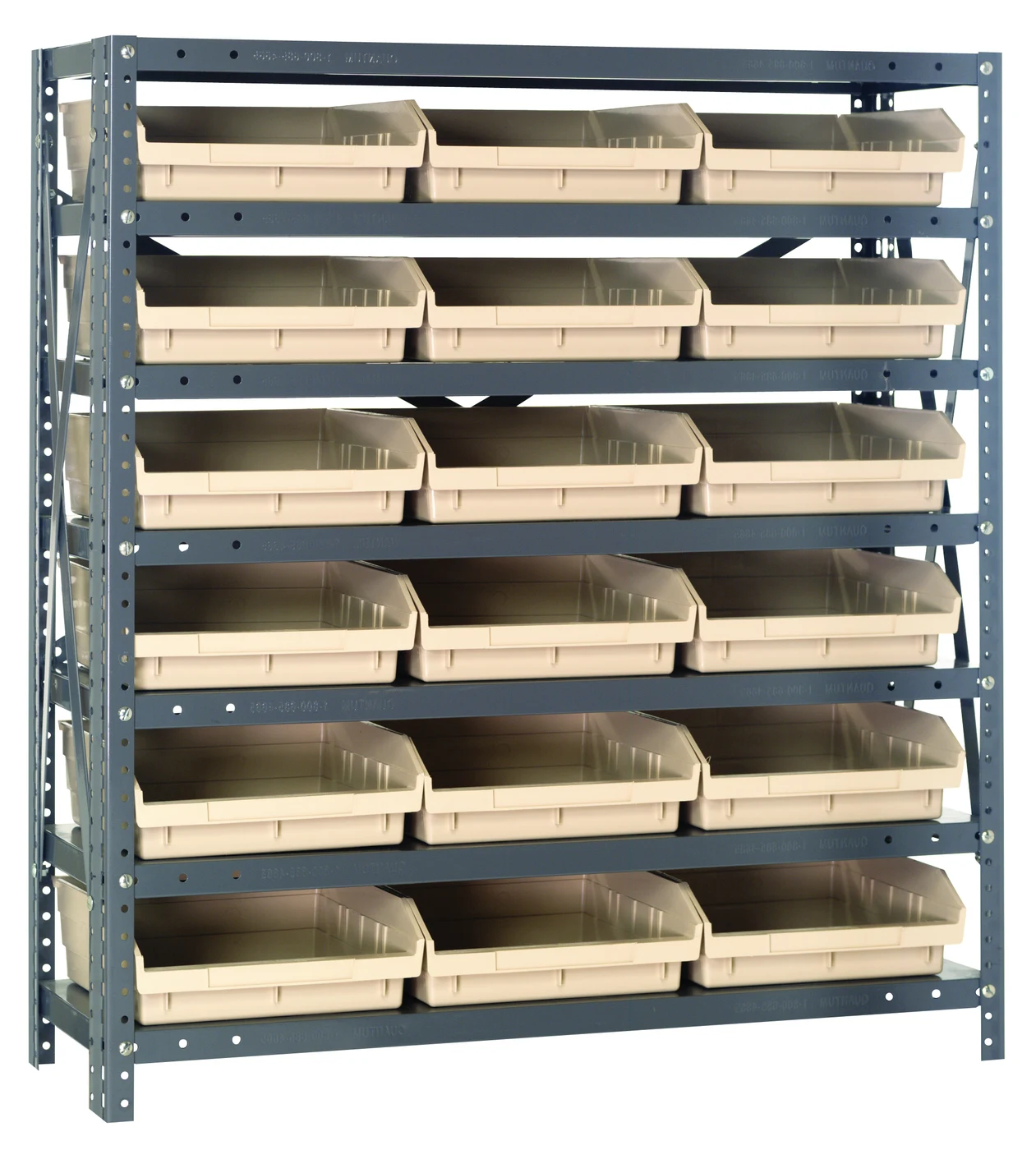 Quantum 1239-109IV Shelving Unit, 12"D x 36"L x 39"H, 400 lb capacity, Galvanized