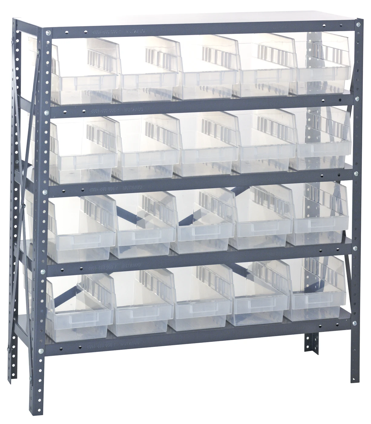 Quantum 1239-202CL Shelving Unit, 12"D x 36"L x 39"H, 400 lb capacity, Galvanized