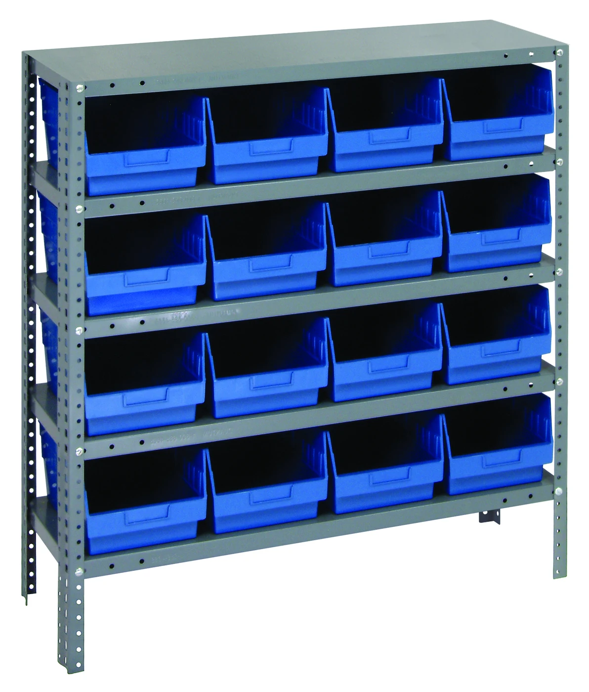 Quantum 1239-207BL Shelving Unit, 12"D x 36"L x 39"H, 400 lb capacity, Galvanized