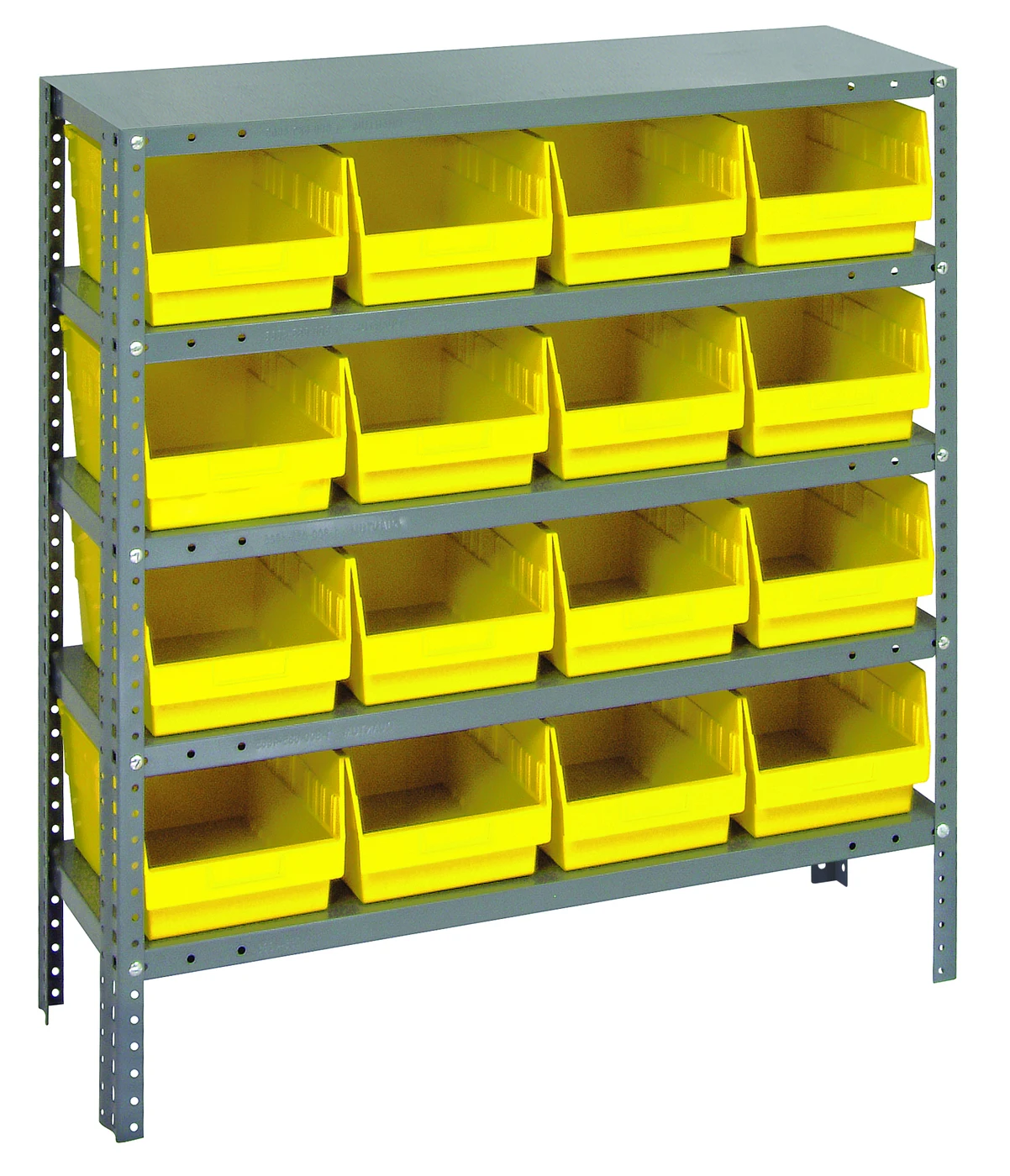 Quantum 1239-207YL Shelving Unit, 12"D x 36"L x 39"H, 400 lb capacity, Galvanized
