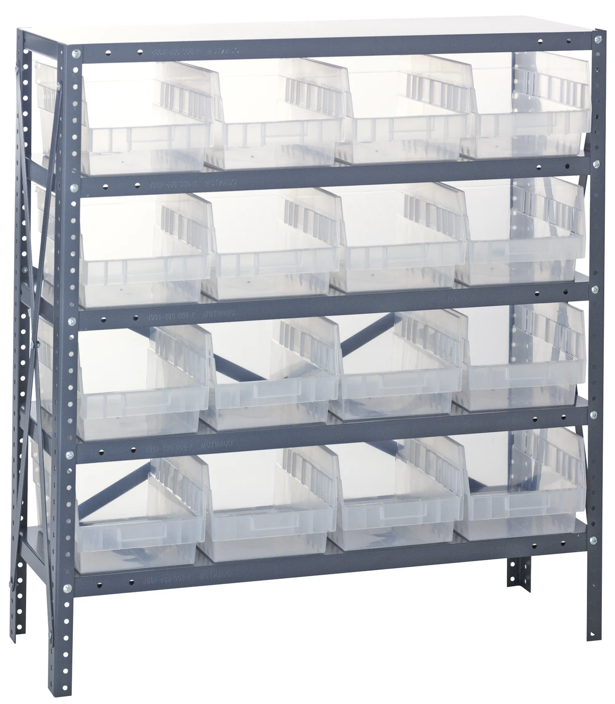 Quantum 1239-207CL Shelving Unit, 12"D x 36"L x 39"H, 400 lb capacity, Galvanized