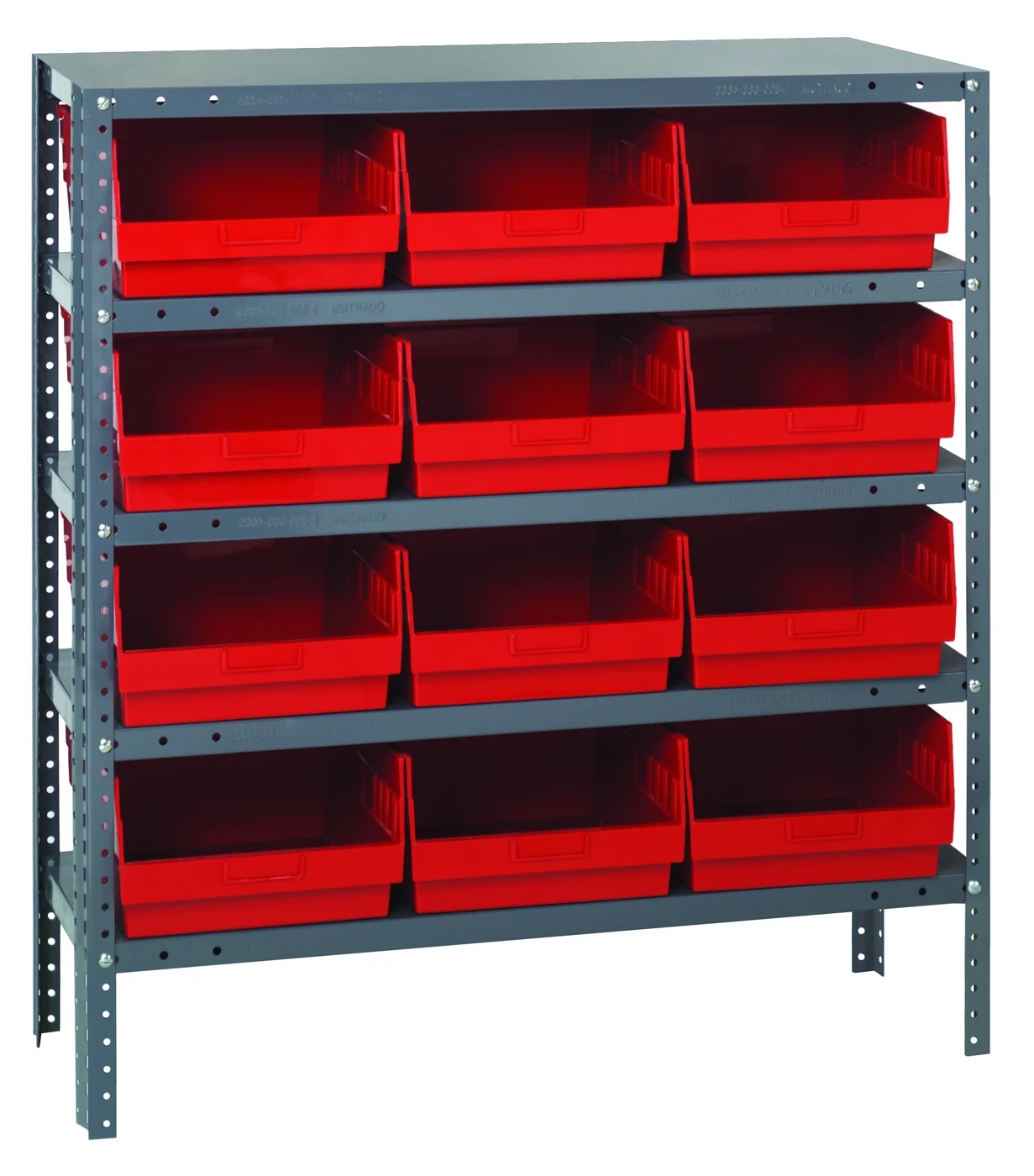 Quantum 1239-209RD Shelving Unit, 12"D x 36"L x 39"H, 400 lb capacity, Galvanized