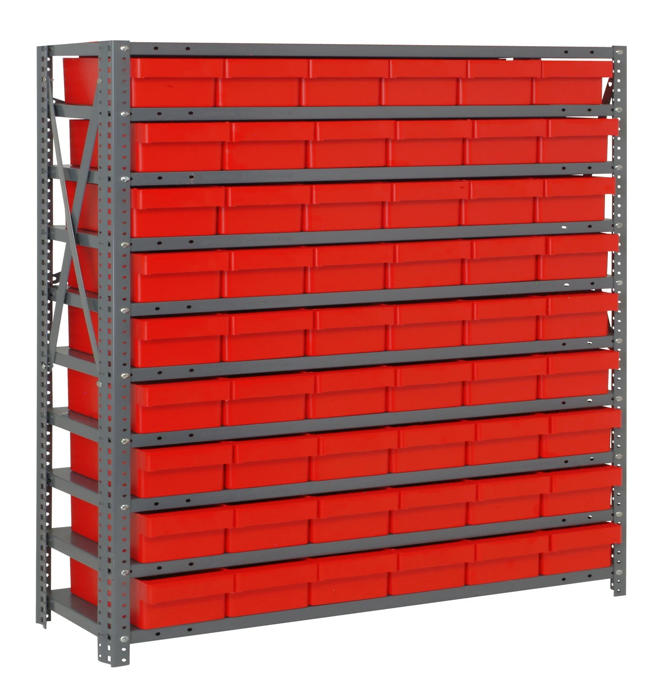 Quantum 1239-401RD Shelving Unit, 12"D x 36"L x 39"H, 400 lb capacity, Galvanized