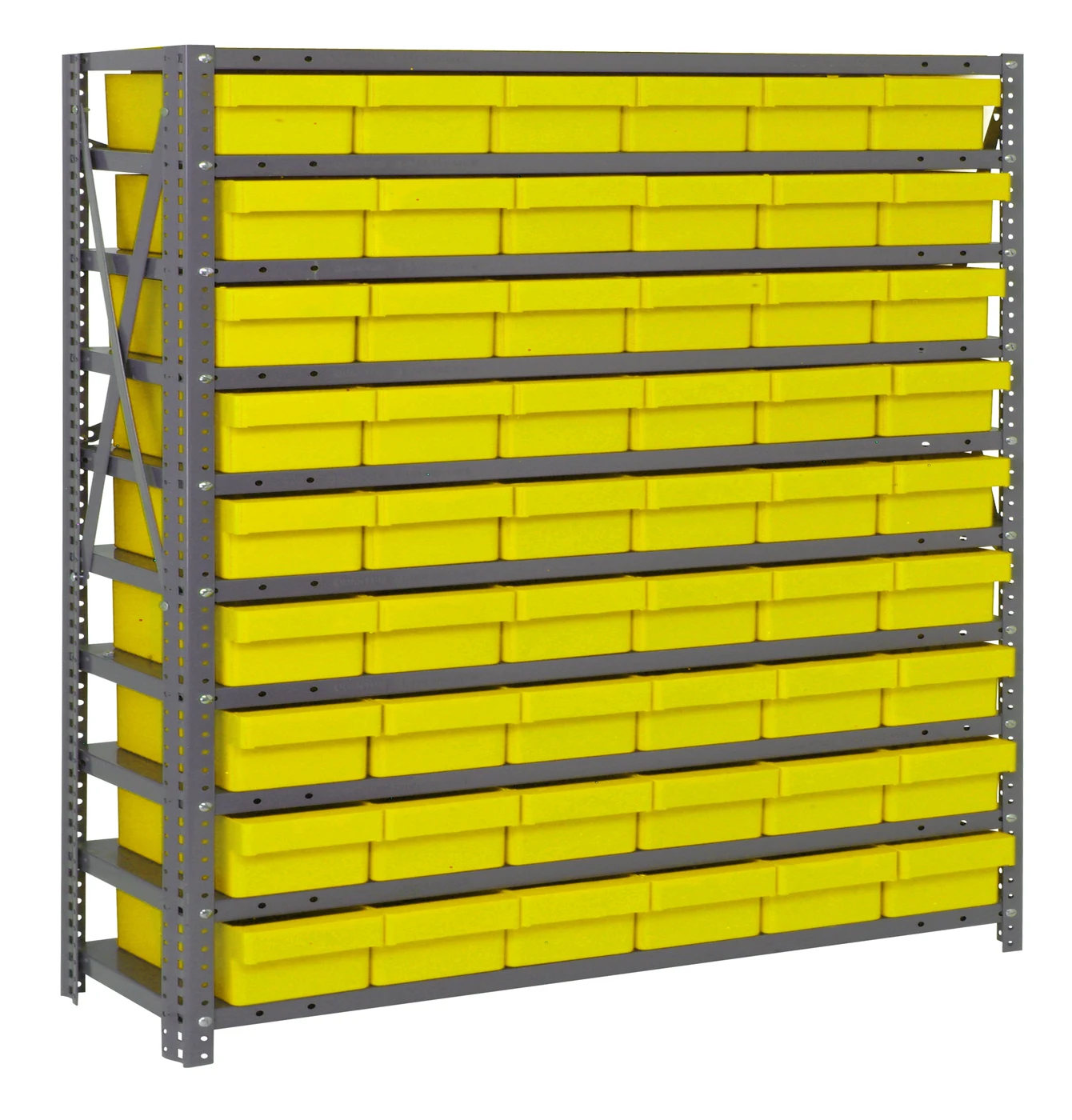 Quantum 1239-401YL Shelving Unit, 12"D x 36"L x 39"H, 400 lb capacity, Galvanized
