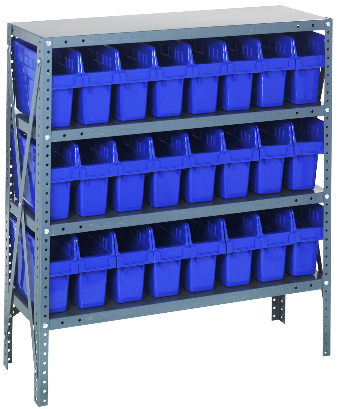 Quantum 1239-SB801BL Shelving Unit, 12"D x 36"L x 39"H, 400 lb capacity, Galvanized