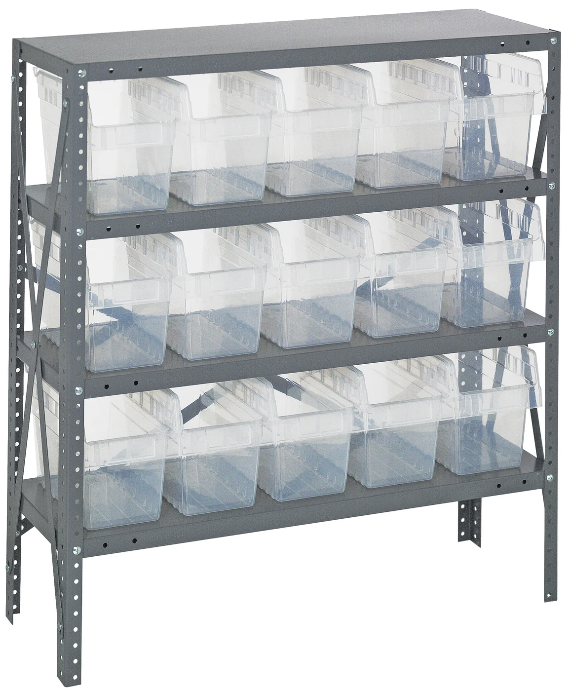 Quantum 1239-SB802CL Shelving Unit, 12"D x 36"L x 39"H, 400 lb capacity, Galvanized