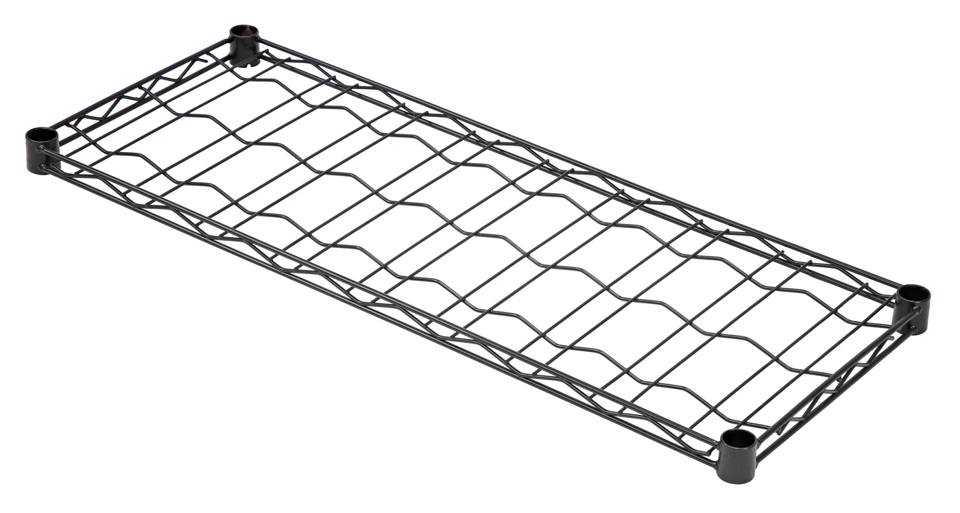 Quantum 1436WSBK Wine Cradle Shelf, 36"W x 14"D, 9 bottles capacity, Black