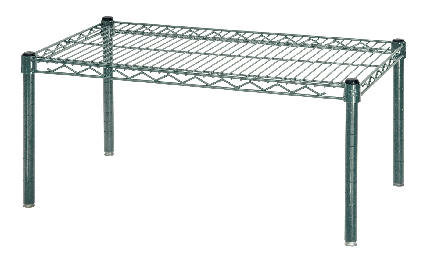 Quantum 246014PP Platform Rack, 60"W x 24"D x 14"H, 600-800 lb capacity, Green