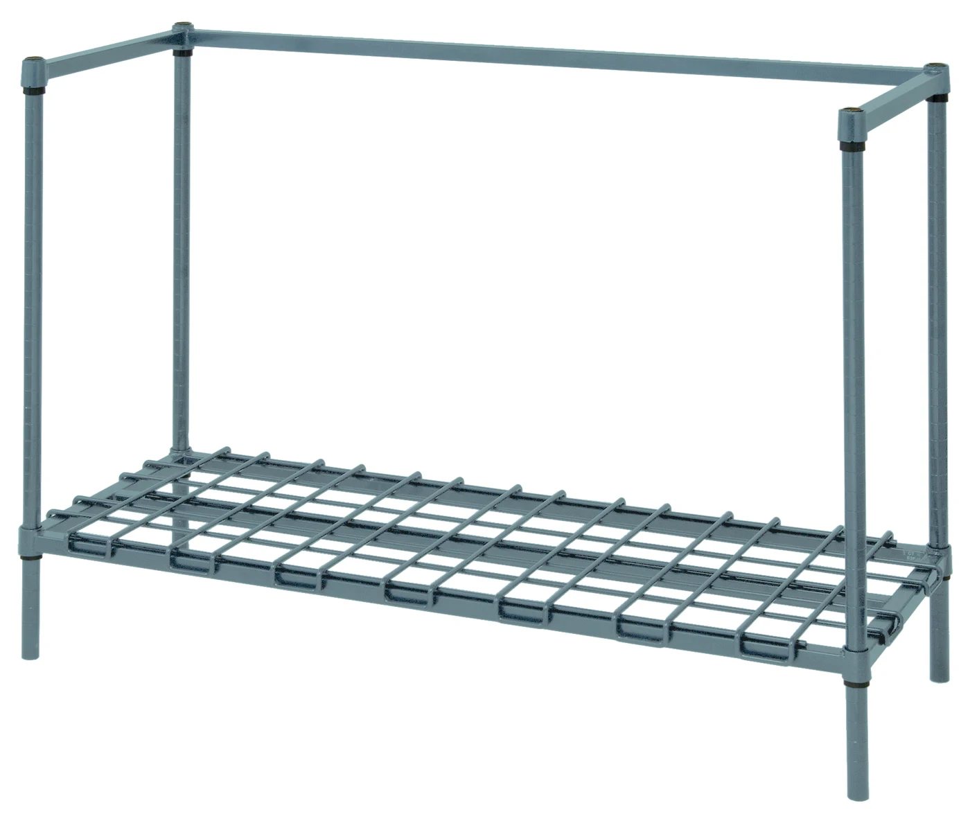 Quantum 184834DGY Wire Dunnage Rack, 48"W x 18"D x 34"H, 1300-1600 lb capacity, Gray