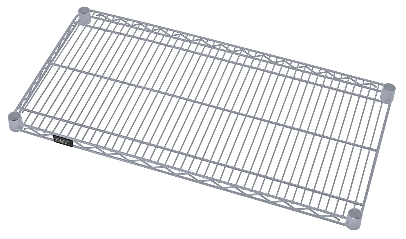 Quantum 1224GY Wire Shelf, 24"W x 12"D, 600-800 lb capacity, Gray