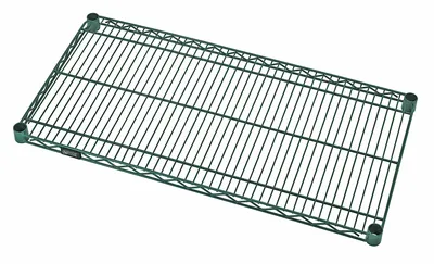 Quantum 1224P Wire Shelf, 24"W x 12"D, 600-800 lb capacity, Green