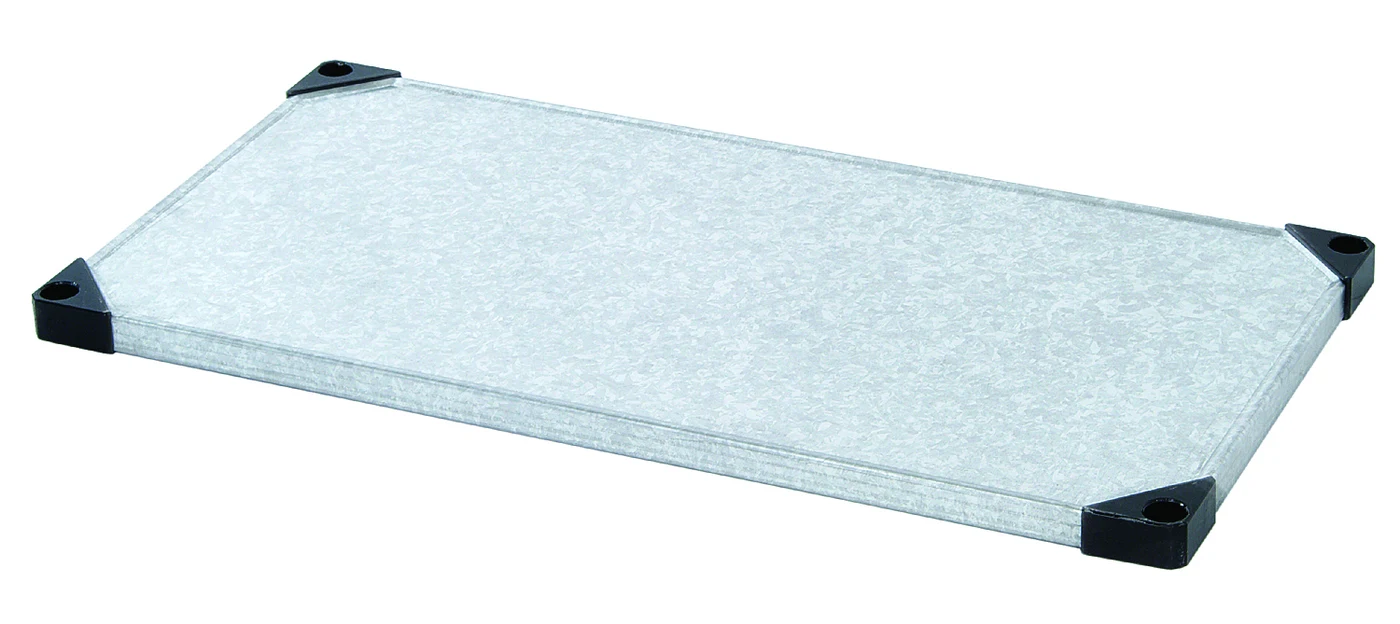 Quantum 1842SG Solid Shelf, 42"W x 18"D, 400-600 lb capacity, Galvanized