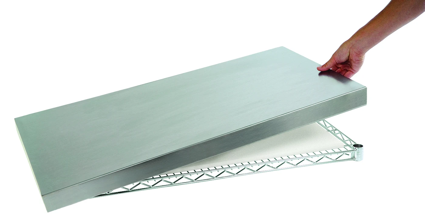 Quantum 3042SSTOP Stainless Steel Shelf Top Covers, 30"W x 42"L x 2"H
