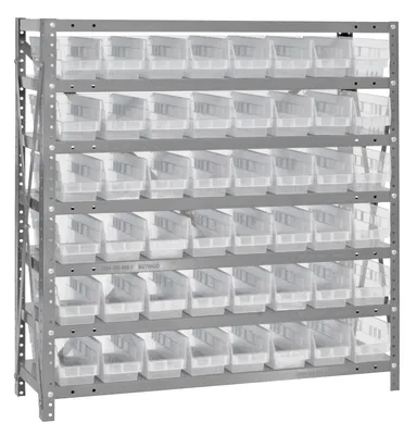 Quantum 1839-103CL Shelving Unit, 18"D x 36"L x 39"H, 400 lb capacity, Galvanized
