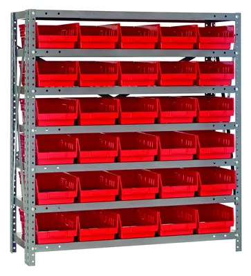 Quantum 1839-104RD Shelving Unit, 18"D x 36"L x 39"H, 400 lb capacity, Galvanized